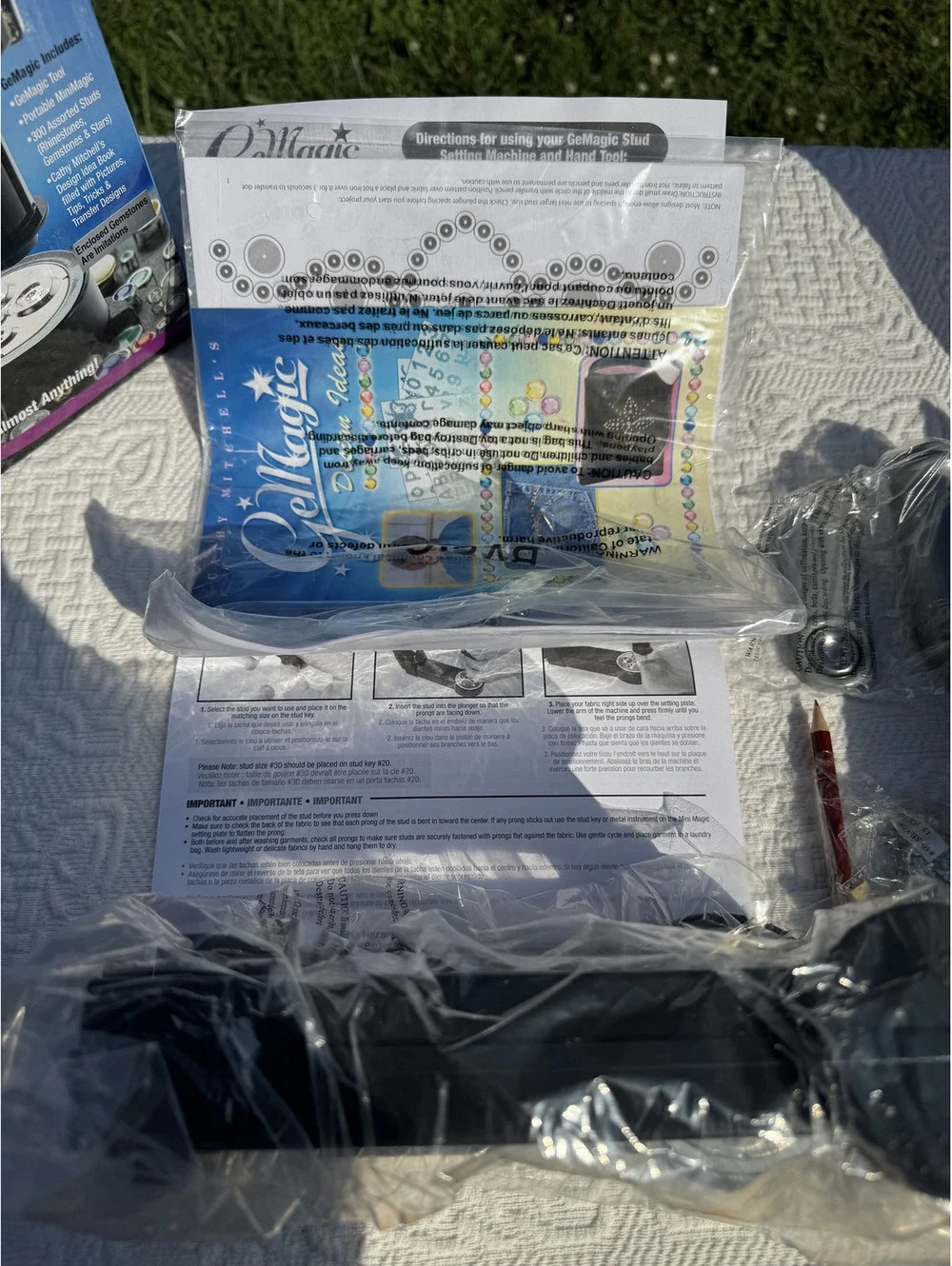 Cathy Mitchell's GelMagic Portable MiniMagic Studding Machine Kit - NEVER USED